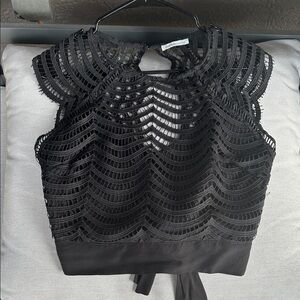 Elegant Black Lace Top